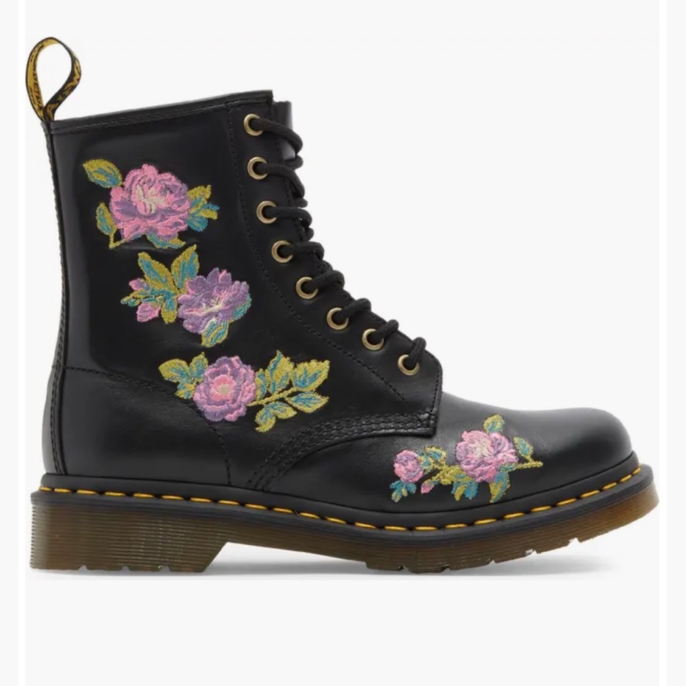 Dr. Martens 1460 Vonda II Flower Embroidered Boots